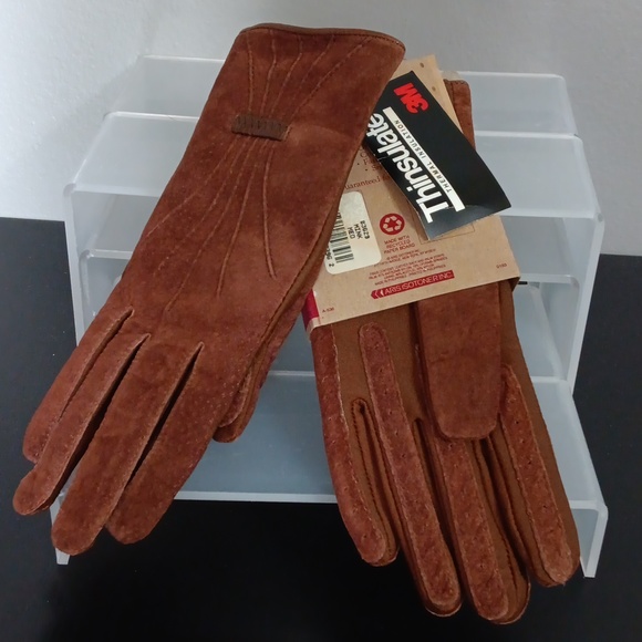 Isotoner NWT Suede Outback Country Gloves - Picture 2 of 7